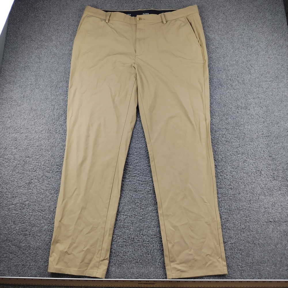 Jos A Bank Pants Performance Mens 38x32 Traveler Tailored Fit Tan Chino Golf